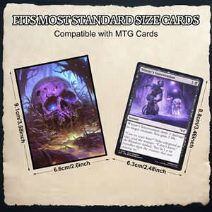 Protège-cartes portables en PP JUZI à coins carrés, personnalisables, pour jeux <span class=keywords><strong>de</strong></span> table, cartes Pokémon, Yugioh, TCG et cartes sportives - Product Image 4