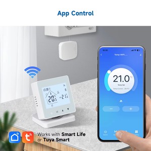 <span class=keywords><strong>Thermostat</strong></span> de <span class=keywords><strong>chaudière</strong></span> à <span class=keywords><strong>gaz</strong></span> sans fil RF433 <span class=keywords><strong>Thermostat</strong></span> <span class=keywords><strong>d</strong></span>'<span class=keywords><strong>ambiance</strong></span> Wifi intelligent Tuya pour chauffer 3A - Product Image 5