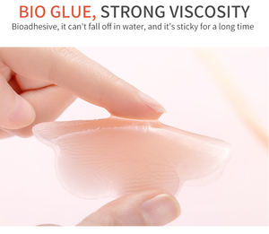 Phụ Nữ Của Tái Sử Dụng Silicone Vú Cánh Hoa Núm Vú Bao Gồm Vô Hình Không Thấm Nước Push-up 6Cm-10Cm Kích Thước Sexy Backless Áo Ngực Dán - Product Image 2