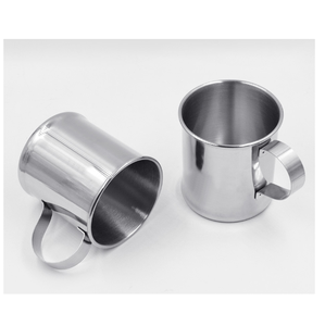 DFM26 Mini tasse à café, récipient à thé avec couvercle, en acier inoxydable, moderne, pour la maternelle, tasses à boire incassables - Product Image 1