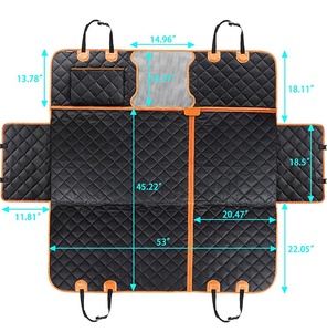 Durable Easy to Install and Remove Pet Waterproof <strong>Car</strong> Seat Cover Rear Seat <strong>Dog</strong> <strong>Hammock</strong> With Mesh Window - Product Image 3