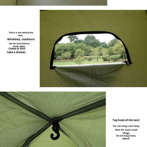 Tente de douche automatique à cadre double couche, légère, en polyester, résistante aux UV, pour toutes les saisons, camping en plein air, toilettes mobiles - Product Image 4