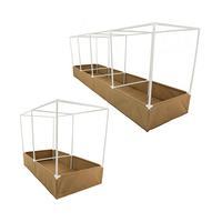 Bac de culture surélevé en tissu respirant avec structure tubulaire, imperméable, pour légumes et fleurs, pour jardin extérieur