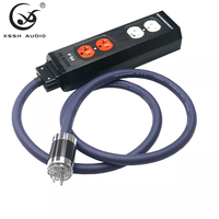 XSSH Audio 4 6 prises américaines distributeur d'alimentation ca 220V 50/60Hz 15A 15amp prise électrique conditionneur Audiophile purificateur de puissance prise