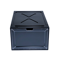 Boîte de rangement multifonctionnelle en plastique épaissi visible pour baskets et divers articles de la vie quotidienne