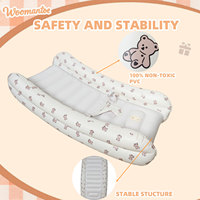 Cama de Viaje Inflable para Niños Pequeños con Protectores de Seguridad, Silla Mecedora, Cama Portátil para Niños, Colchón de Aire para Bebés