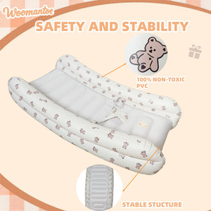Lettino da Viaggio Gonfiabile per Bambini con Paracolpi di Sicurezza, Sedia a Dondolo, Letto Portatile per Bambini, Materasso ad Aria per <span class=keywords><strong>Neonati</strong></span> - Product Image 6