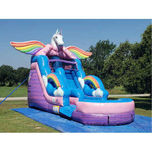 Castello Gonfiabile Unicorno Sogno Stellato con Piscina, Materiale PVC, Facile da Montare, Capacità 600-800kg per Feste Estive - Product Image 2