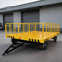 Remorque de transport aéroportuaire, chariot à plateau bas pour marchandises