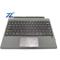 Clavier d'ordinateur portable mécanique sans fil magnétique rétroéclairé LED pleine taille en cuir fin personnalisable OEM pour Surface Pro 3-7