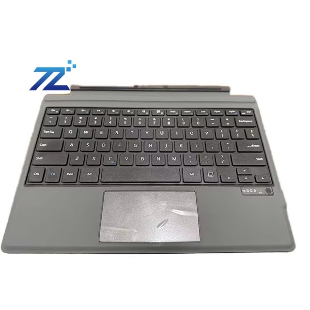 Customizable OEM Slim Leather Case Wireless Magnetic Mechanical LED Backlit Full Size Laptop Keyboard for Surface Pro 3-7