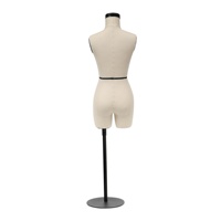 Demi-échelle robe gonflable forme Mini torse féminin tissu motif couturière raccord Mannequin pour coudre 1/2 pantalon Miniature