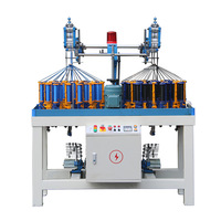 Machine à tresser les lacets et les bandes élastiques à 32 broches haute vitesse, machine à tisser les rubans 750W