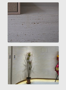 Travertin Surface Veener Paneles de ladrillo natural suave Azulejo Revestimiento exterior para revestimiento de pared de piedra exterior Azulejo flexible suave - Product Image 5