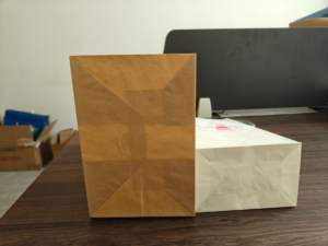 ถุงกระดาษเคลือบ PE แบบกำหนดเอง ทนทาน ย่อยสลายได้ <span class=keywords><strong>ป</strong></span>ิดผนึกได้ดี เป็นมิตรกับสิ่งแวดล้อม พิมพ์ลายได้ ทนน้ำมัน สไตล์คลาสสิก - Product Image 5