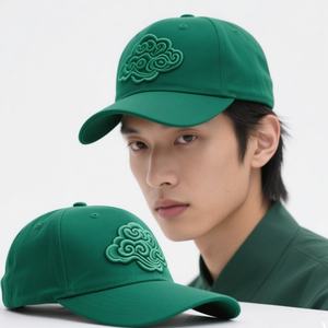 หมวกเบสบอลเนื้อผ้าฝ้ายแบบไม่มีโครงสร้างสำหรับ100% หมวกแก๊ปผ้านิ่มแบบสปอร์ต5แผงออกแบบโลโก้ได้ตามต้องการ - Product Image 6