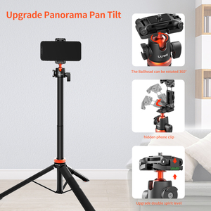 MT-AS135 verlängern Livestream Stativ Ständer 52 Zoll Stativ mit Telefon halterung Halter Vertikale Aufnahme Telefon <span class=keywords><strong>DSlR</strong></span> Kamera Stative - Product Image 5