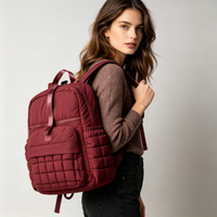 Sac à dos de maternité multifonctionnel imperméable en nylon grande capacité avec port USB, antivol et isotherme pour couches et soins de bébé