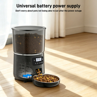Distributeur automatique intelligent de nourriture pour animaux de compagnie 4L, contrôle par application Tuya, en acier, pour chats et chiens, réglable, durable, alimentation par batterie rechargeable