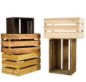 Boîte de rangement Vintage présentoir de supermarché petite <span class=keywords><strong>caisse</strong></span> en <span class=keywords><strong>bois</strong></span> - Product Image 2