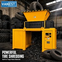Broyeur de pneus usagés industriel à double arbre pour le recyclage des pneus de voiture et de camion