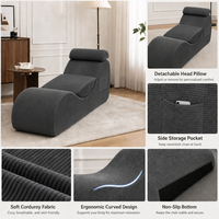 Ensemble canapé-lit de yoga pour adultes - Chaise longue ergonomique au design minimaliste, recouverte de tissu, pour hôtels et villas, canapé sans structure.