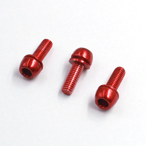 Custom CNC Machining <strong>Titanium</strong> Red Anodized Aluminum Bolts <strong>Button</strong> Head <strong>Screws</strong> M3 M4 M5 M6 M8 6061 7075-t6 Materials <strong>Screw</strong> - Product Image 1