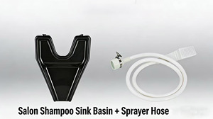Lavabo et pulvérisateur pour <span class=keywords><strong>salon</strong></span> et hôtel avec tuyau en caoutchouc, design moderne, support confortable pour le cou et les épaules - Product Image 2
