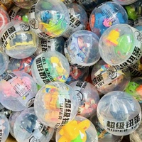Jouets en capsule surprise en forme d'œuf torsadé entièrement transparents de 100 mm pour distributeur automatique de gachapon