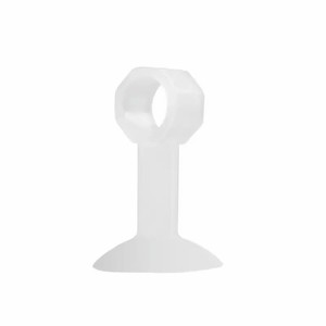 Tope de puerta de silicona para montaje en suelo, diseño minimalista, fácil instalación, bloqueador de puerta de baño, no requiere perforación - Product Image 1