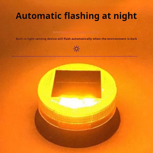 Feux d'avertissement de voiture, feux d'avertissement solaires avec aimant puissant, balise clignotante d'urgence automatique pour la sécurité des véhicules - Product Image 5