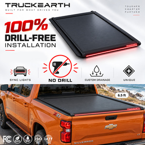 Couverture de benne rigide rétractable à LED Chevrolet Silverado 1500 pour benne de 6,5 pieds en alliage d'aluminium - Product Image 1