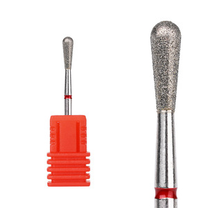 Fraise diamantée à tête ronde pour le traitement des cuticules et des bords des ongles, idéale pour la préparation à la manucure russe - Product Image 2