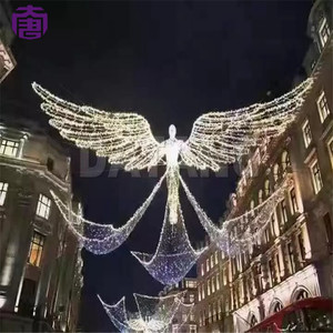 Waterproof 2d Across Motif <b>Christmas</b> <b>Decorative</b> Lights For Ski Resort <b>Village</b> Festival Street And Winter Mountain Lighting - Product Image 4