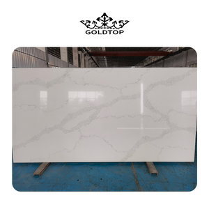 Piedra de Cuarzo Artificial Exótica Goldtop 5069 Calacatta <span class=keywords><strong>Noval</strong></span>, Losa de Piedra de Cuarzo para Encimera de Cocina - Product Image 1