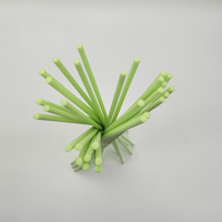 Bâtonnets diffuseurs en fibre de polyester vert clair 3 mm, non-décolorants, pour recharges de parfum d'ambiance, vente en gros