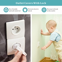 PRODIGY OL005 Nouvelle conception de protection de prise électrique pour enfants, cache-prise standard avec clé