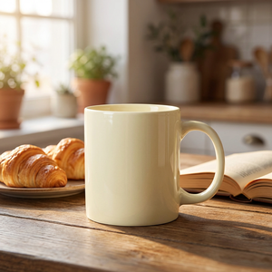 แก้วกาแฟเซรามิก ของขวัญ พิมพ์โลโก้ได้  สำหรับโปรโมชั่น  แก้วส่วนตัว สีขาวครีม สีดำ  ใช้กับไมโครเวฟได้  ฟิลิปปินส์ - Product Image 2