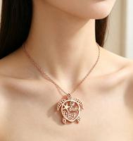 Colliers tortue, bijoux sur le thème de la vie marine, collier étoile de mer, pendentif tortue marine étanche, collier plaqué or
