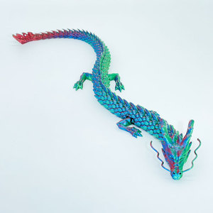 ของตกแต่งตั้งโต๊ะรูปมังกรจีนเคลื่อนไหวได้ พิมพ์ 3 มิติ สีสันสดใส จาก Myth Crafts - Product Image 5