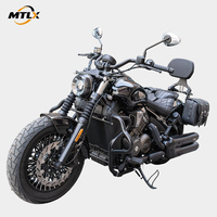 Barre de protection moteur en acier à haute teneur en carbone MTLX pour moto, pare-chocs de protection contre les chutes, compatible Benda Black Flag 600
