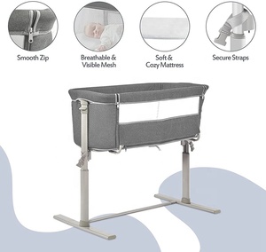 Cuna para dormir al lado del bebé, cuna gruesa de acero, altura ajustable, gran oferta - Product Image 5