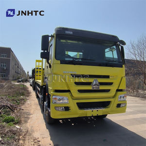 شاحنة بضائع مسطحة من HOWO-تحميل ذاتي مع رافعة 5 طن 10 طن سعر رافعة مجنزرة - Product Image 2