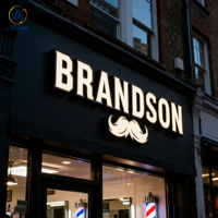 Enseigne lumineuse LED 3D haute luminosité pour devanture de magasin, enseigne de nom de magasin de tabac LED, panneau extérieur pour publicité commerciale