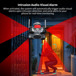 Wistino mới đến 8K CMOS cảm biến mạng Máy ảnh ffvideo ứng dụng kiểm soát 4 PTZ phát hiện chuyển động âm thanh báo động <span class=keywords><strong>WIFI</strong></span> máy ảnh - Product Image 5