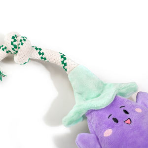 Designer Custom natale melanzane grandi peluche cane corda giocattolo morbido <span class=keywords><strong>Squeaker</strong></span> pacchetto giocattolo - Product Image 4