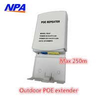ANPA Pabrik Langsung 10/100M 250M POE Extender 1 in 4 Out 1 in 2 Out POE Repeater untuk Sistem Keamanan Switch PoE Kamera IP PoE