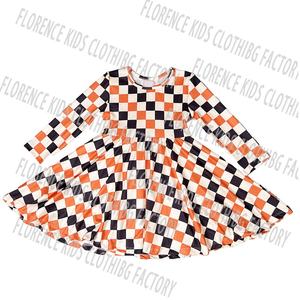 DH OEM vestido de las ninas acción de gracias al por mayor calabaza niños encaje Falda larga bebé niñas vestidos 6-12 meses - Product Image 4