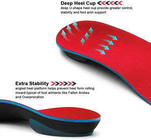 Plantillas de soporte de arco Bestar sobre plantillas de zapatos de alivio de pronación plantillas ortopédicas para hombres y mujeres plantillas anatómicas para zapatos - Product Image 4