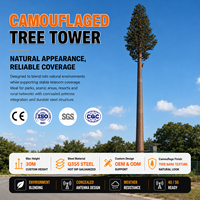 Menara Pohon Pinus Bionik 5G dengan Lapisan Galvanis Celup Panas dan Finishing Kulit Kayu Alami untuk Proyek Cakupan Nirkabel Komunitas Hunian